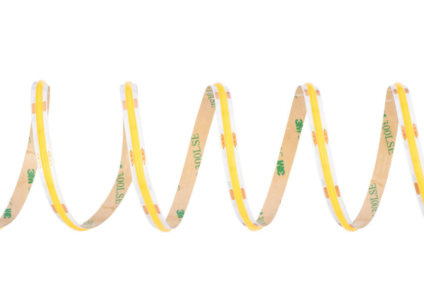COB-LED-stripe varmhvit 12 V 5 m forfra