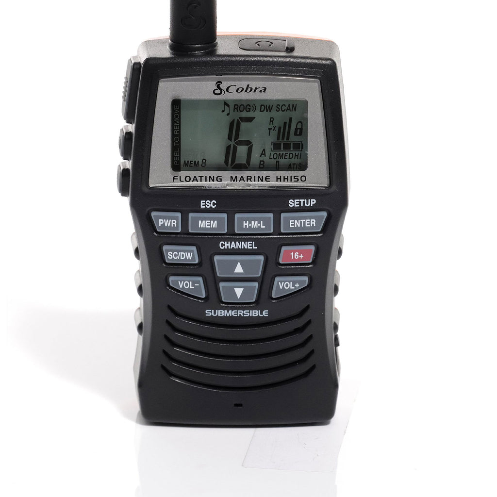 Cobra MR HH150 håndholdt VHF bakside