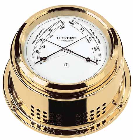 Comfortmeter termometer og hygrometer Ø 15 cm - Wempe forfra