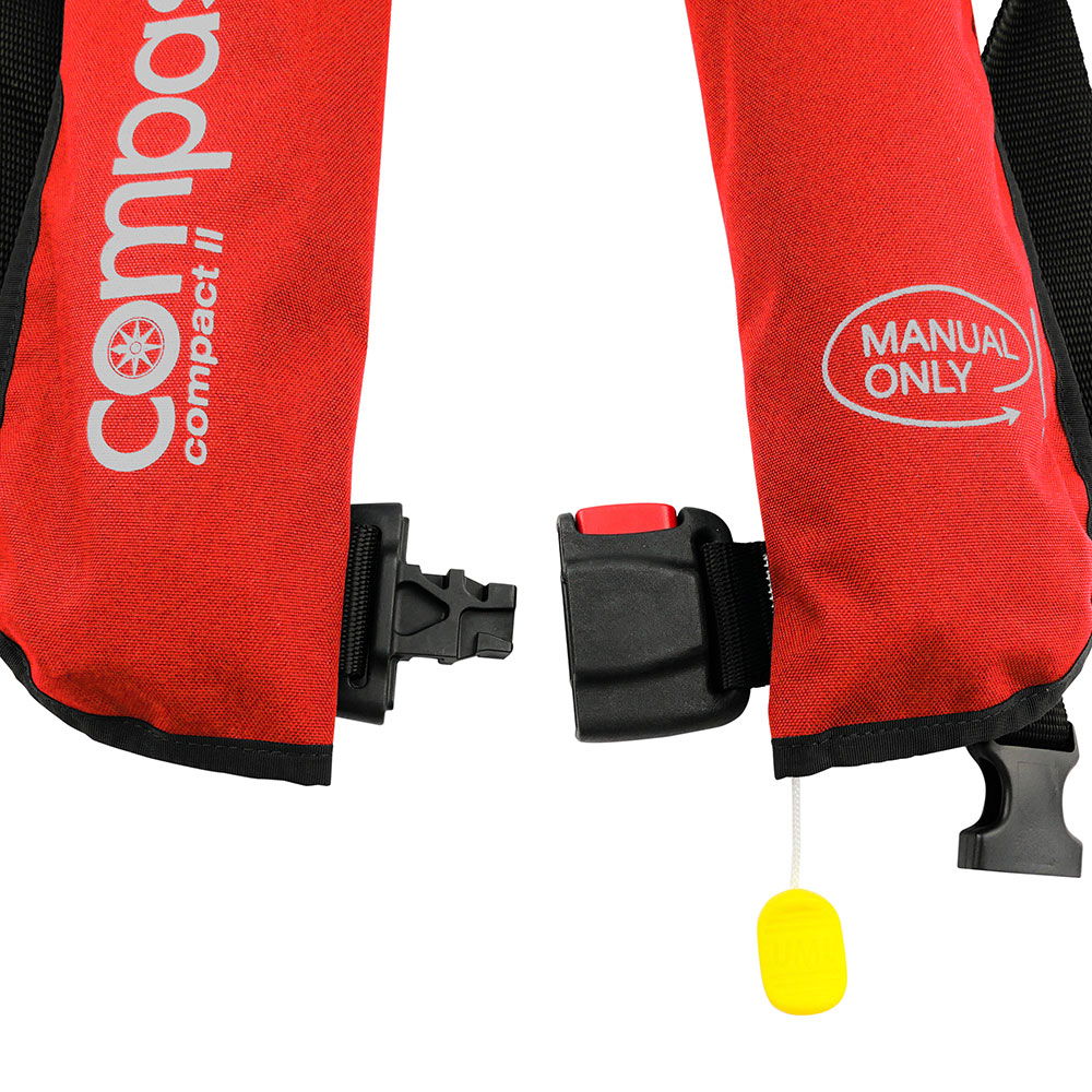 Detalj av Compact 2 redningsvest 150N 16 l oppdrift manuell