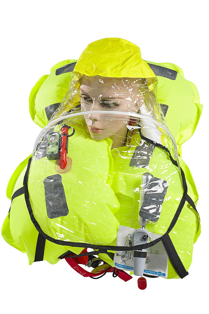 Compass Aero Offshore 220 N automatvest detalj med mesh