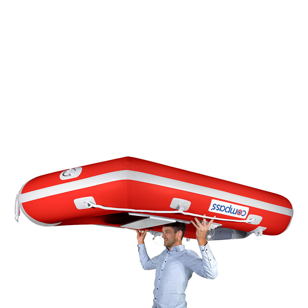 Compass Aero Supalight gummibåt 180x129 cm luftbunn materialdetalj