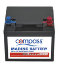 Compass AGM batteri 45 Ah 12V 13 kg forfra