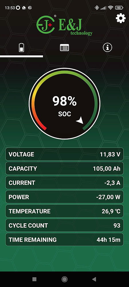 Compass Batterie Monitor SMART 10-80V 500A bakside