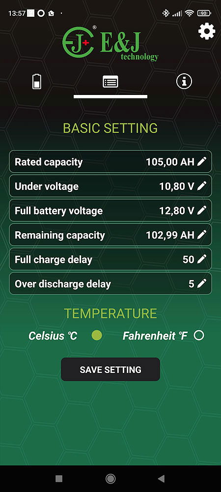Compass Batterie Monitor SMART 10-80V 500A detalj av display