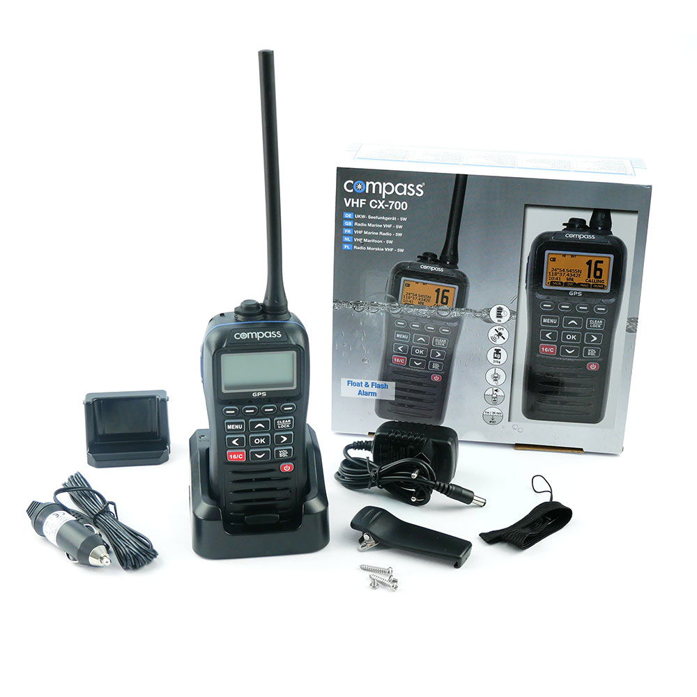 Compass CX-700 håndholdt VHF med GPS-funksjon