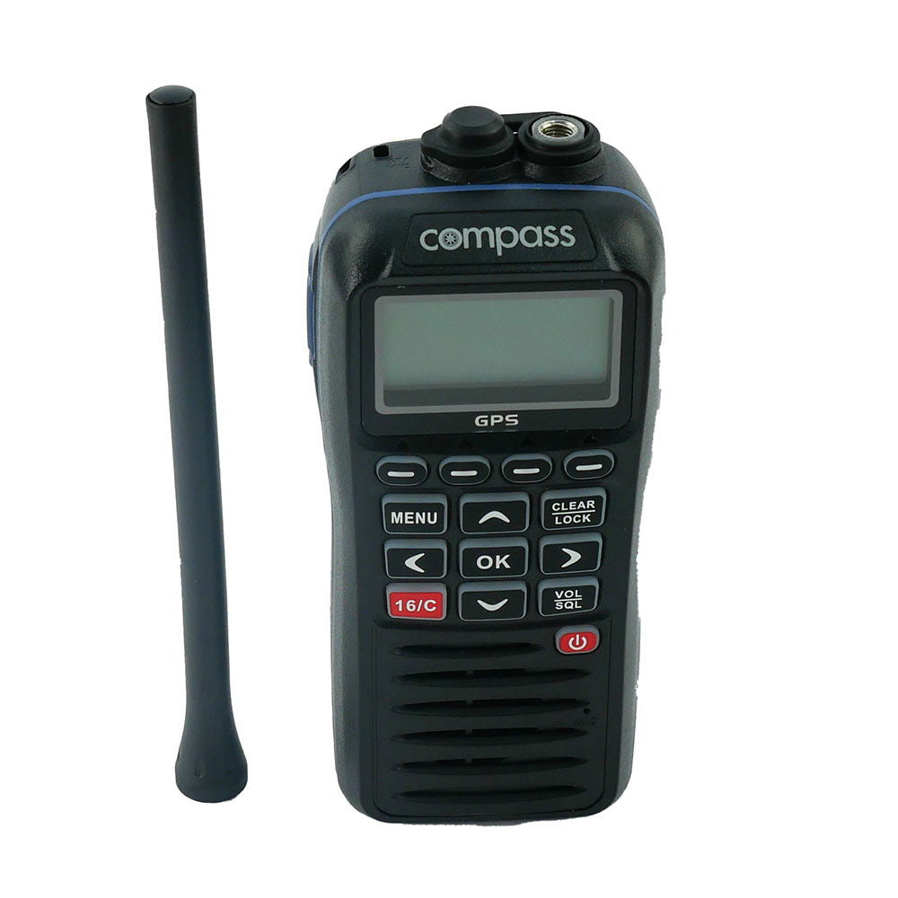Compass CX-700 håndholdt VHF nærbilde av skjerm
