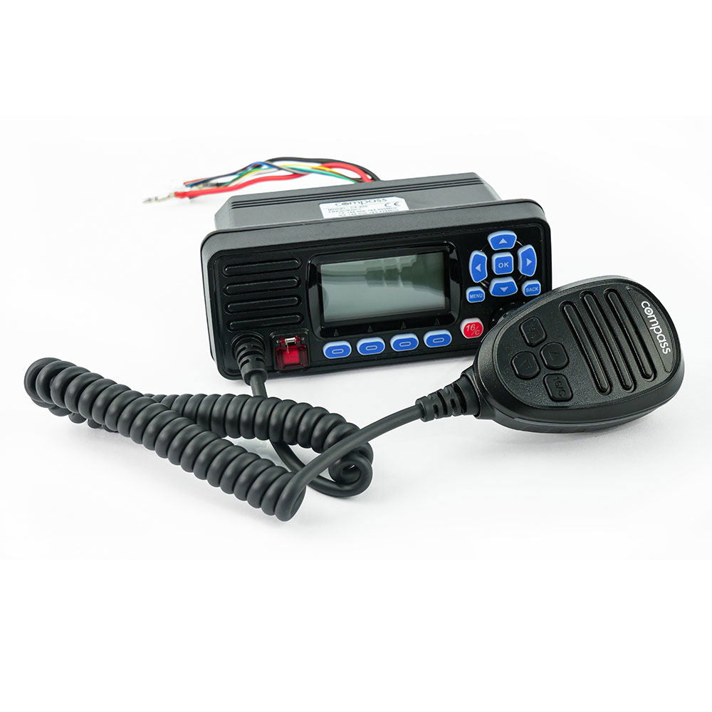 Compass CX-800 stasjonær VHF med GPS bakside