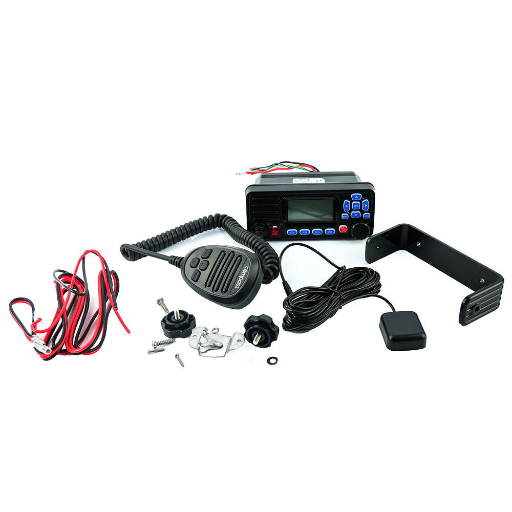 Compass CX-800 stasjonær VHF med GPS håndmikrofon detalj