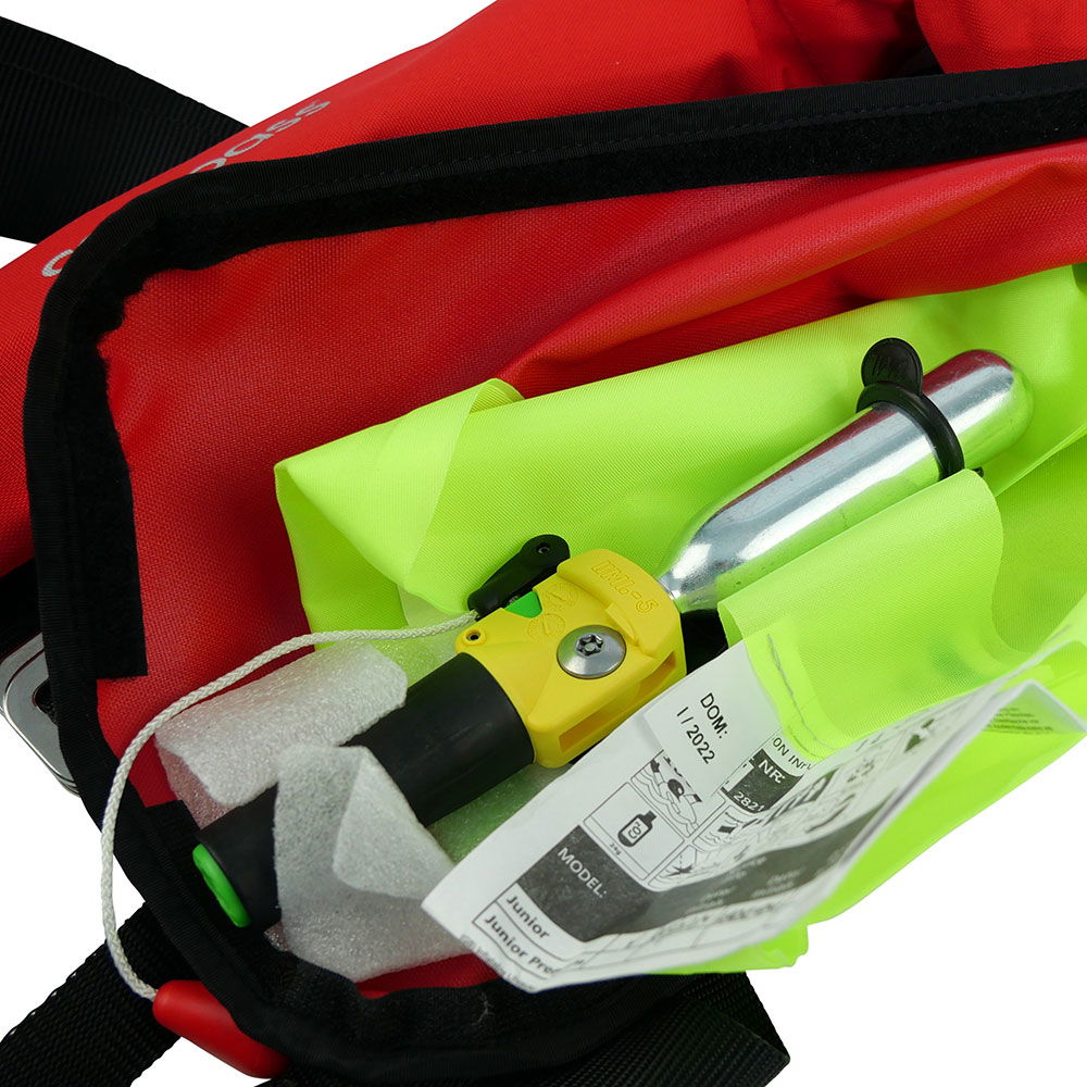 Compass Junior automatvest 150N med sele 2-pack pakkeløsning
