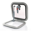 Compass Marine luke aluminium 260 x 260 mm akrylglass forfra