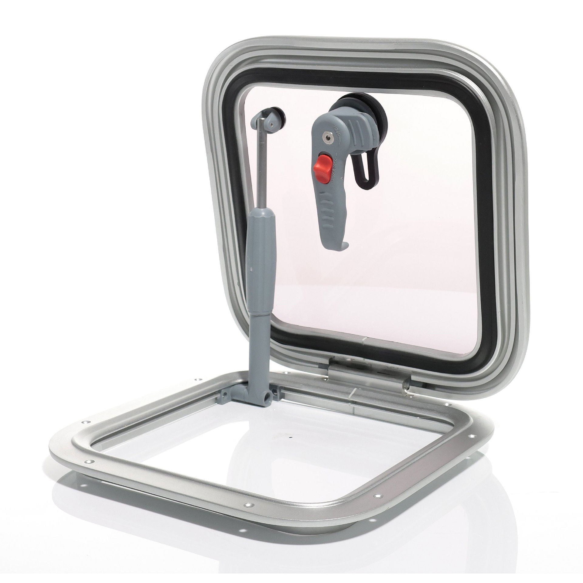 Compass Marine luke aluminium 260 x 260 mm akrylglass forfra