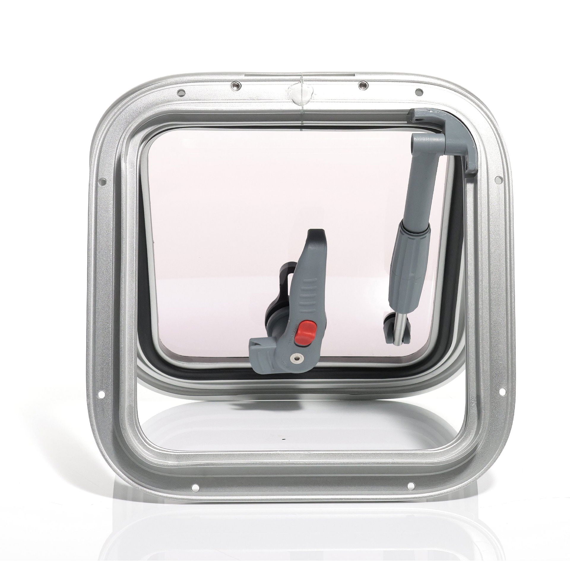 Compass Marine luke aluminium 260 x 260 mm akrylglass åpen posisjon