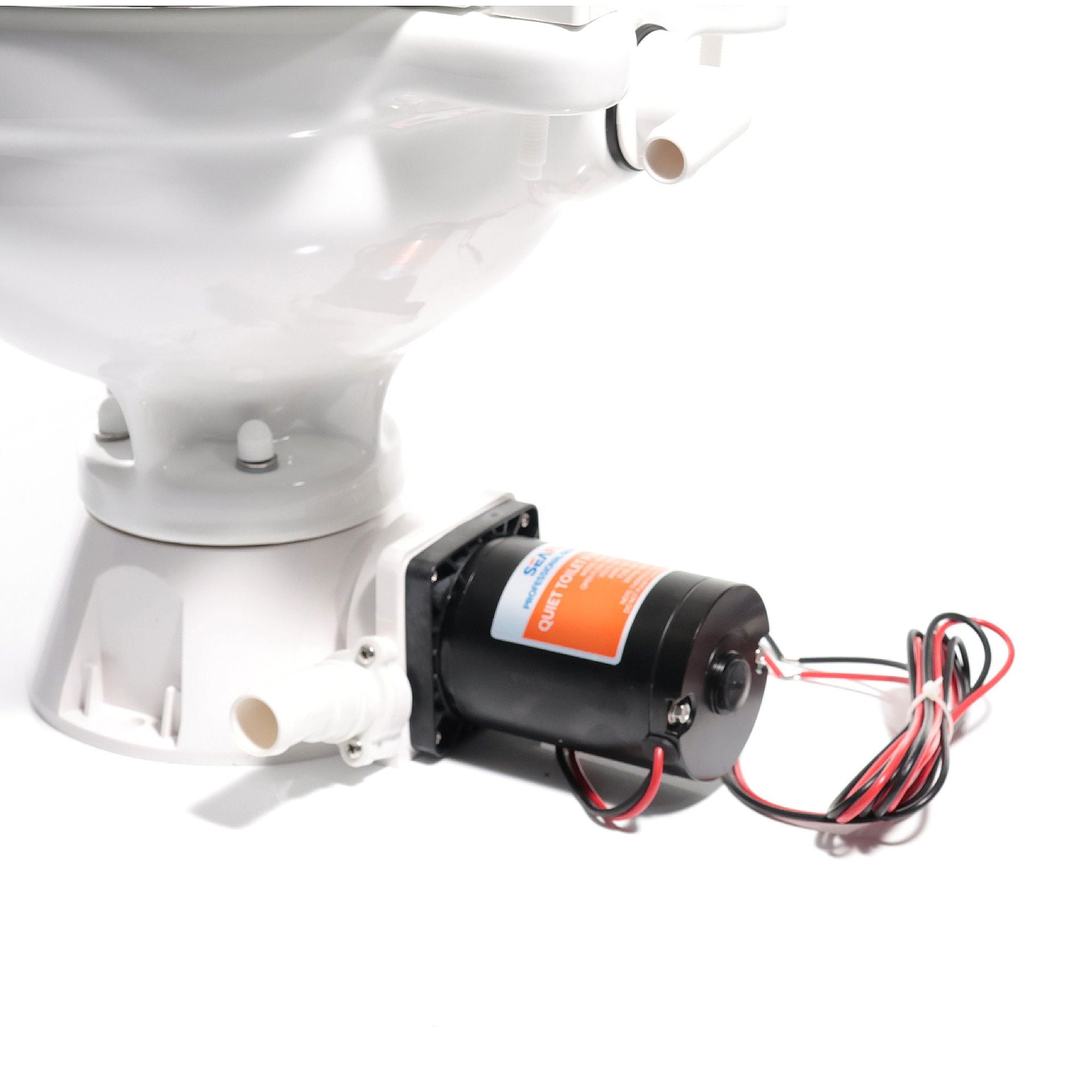 Compass Quiet-Flush elektrisk toalett med pumpe detalj