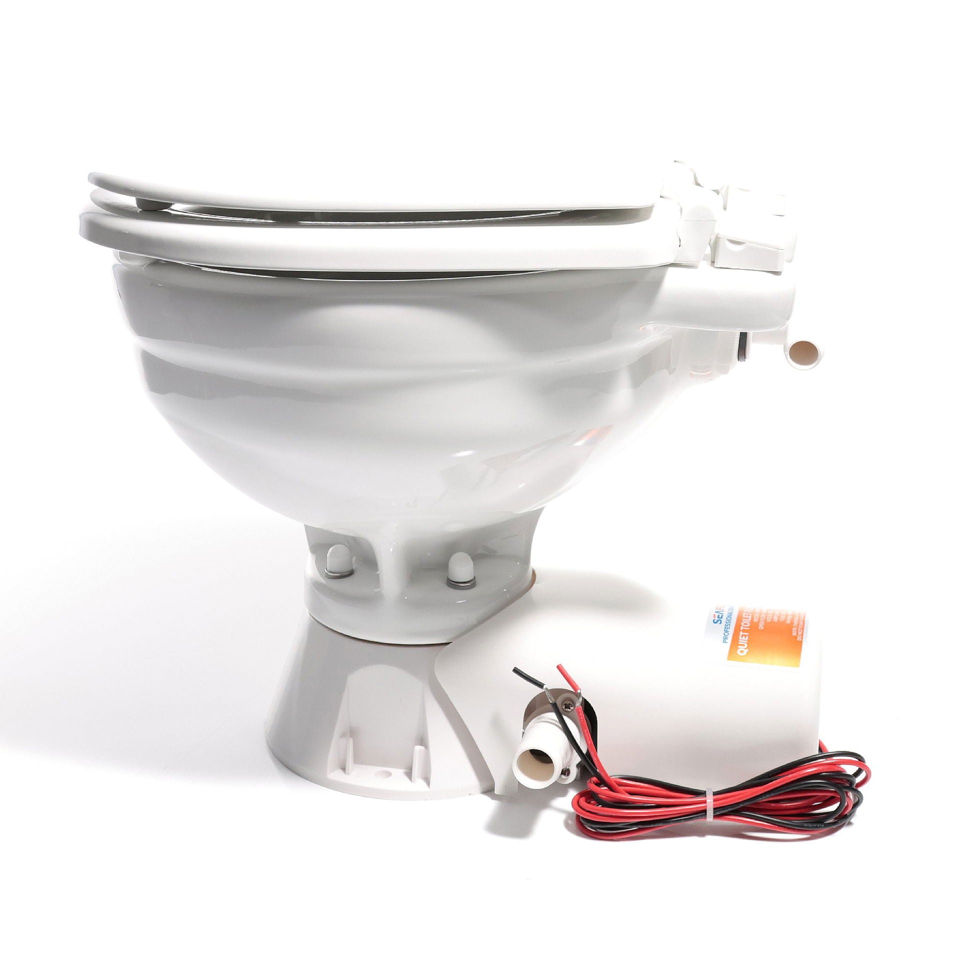 Compass Quiet-Flush elektrisk toalett med pumpe spyleknapp