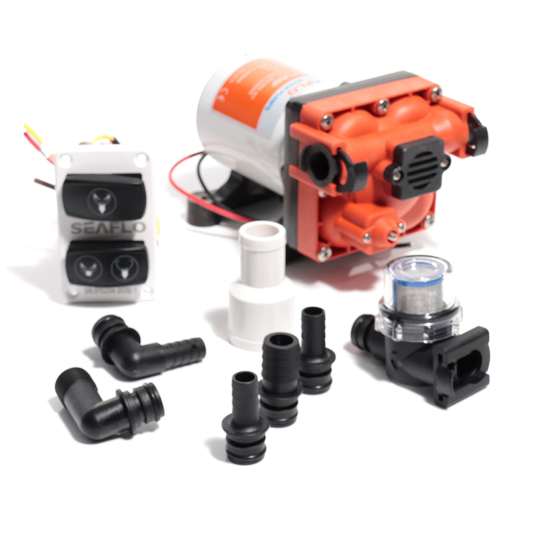 Compass Quiet-Flush elektrisk toalett med pumpe helhetsbilde