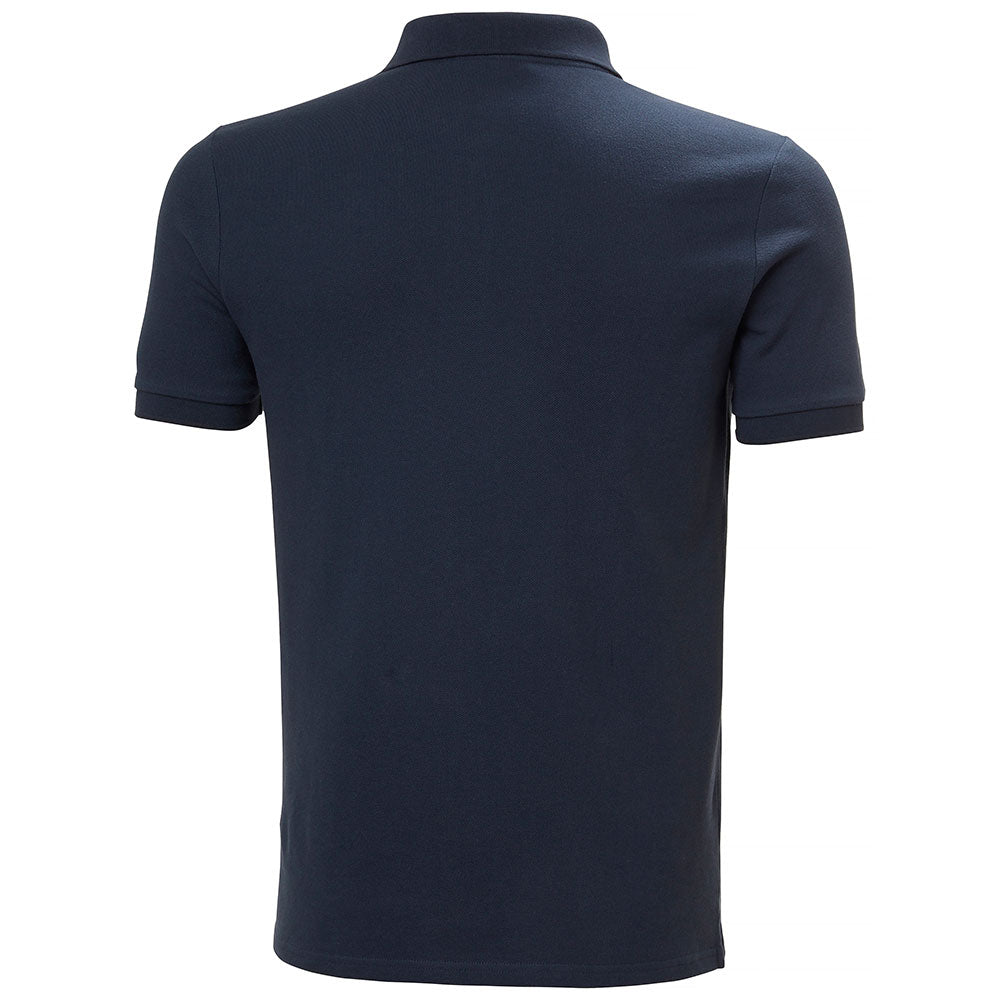 Crew polo bomull piqué for herre bakside