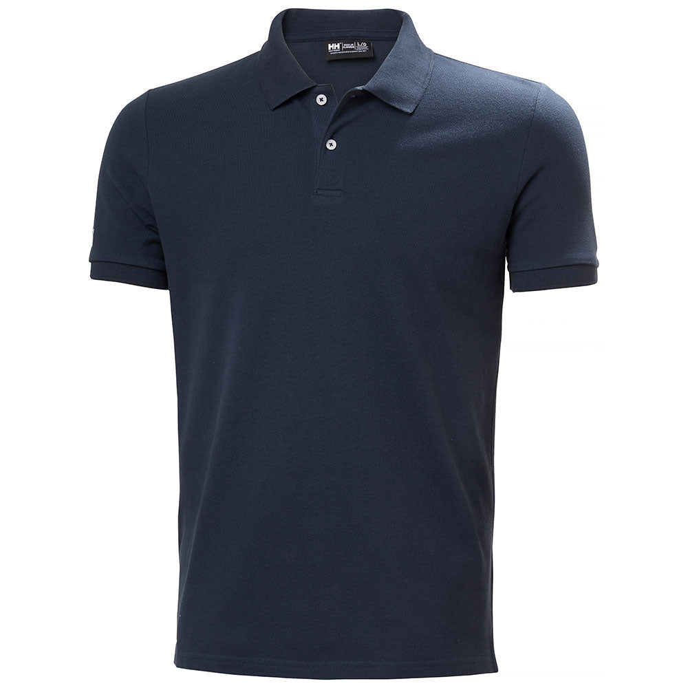 Crew polo bomull piqué for herre forfra
