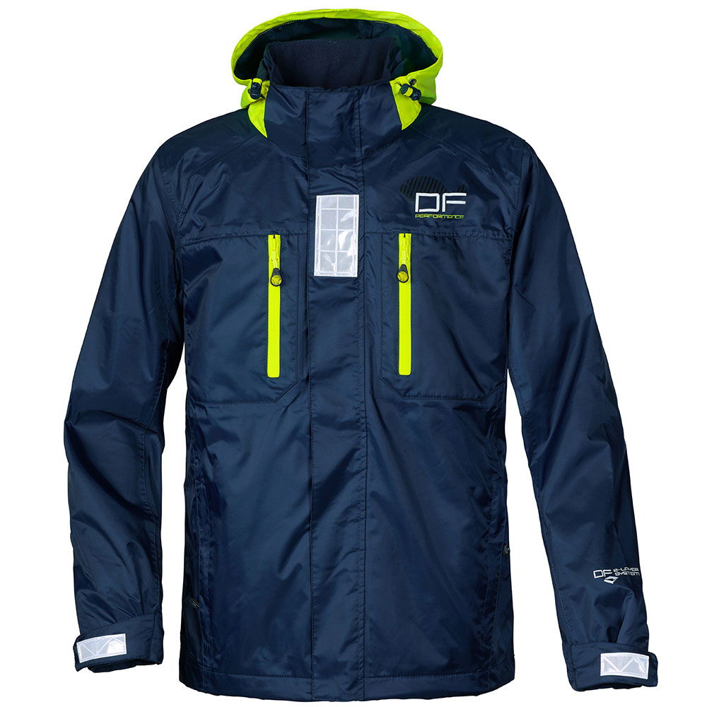 Crew seiljakke PU-belagt nylon 5000 mm vannsøyle forside