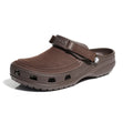 Crocs Yukon Sport herresko med lærdetaljer forfra