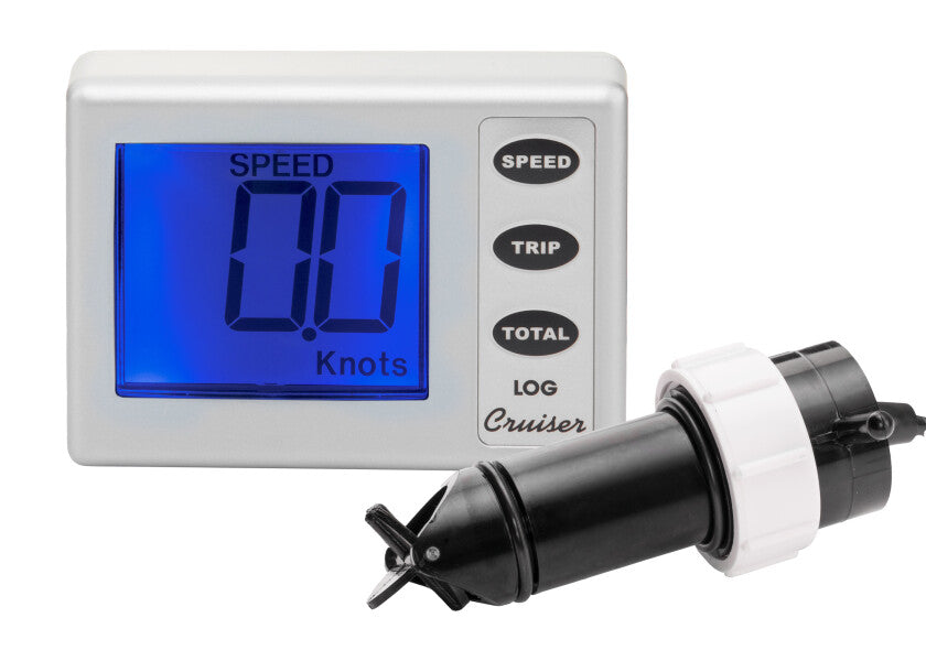 CRUISER logginstrument med giver 1-30 knop 12V - NASA forfra