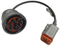 Cummins rund 9pin adapterkabel for YDEG-04 motorinterface forfra