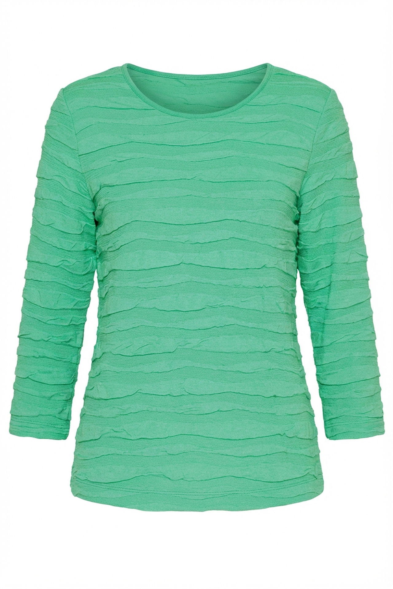 Nærbilde av Dame strukturskjorte 3/4-ermer viskose/polyester 62 cm