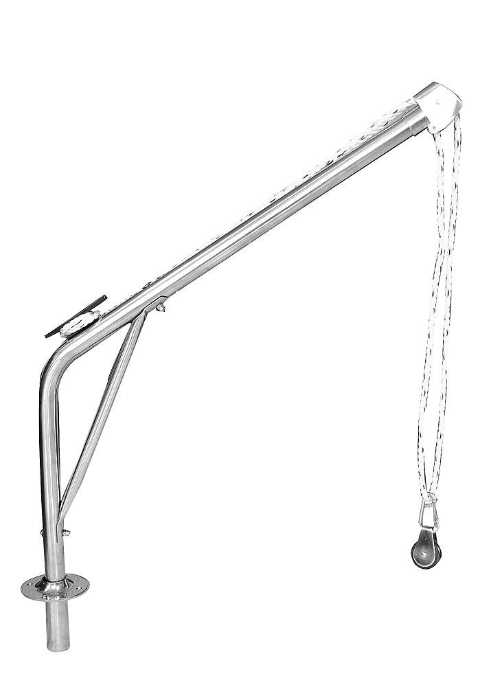 Davits rustfritt stål 40 mm 130 kg 105 cm - Compass forfra