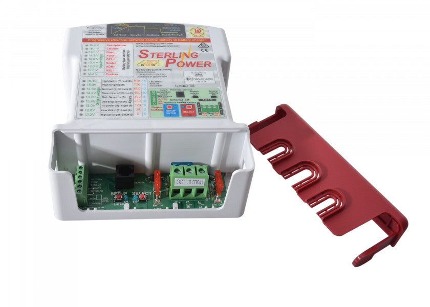 DC-DC lader Pro Batt Ultra 12V til 12V 30A - Sterling tilkoblinger