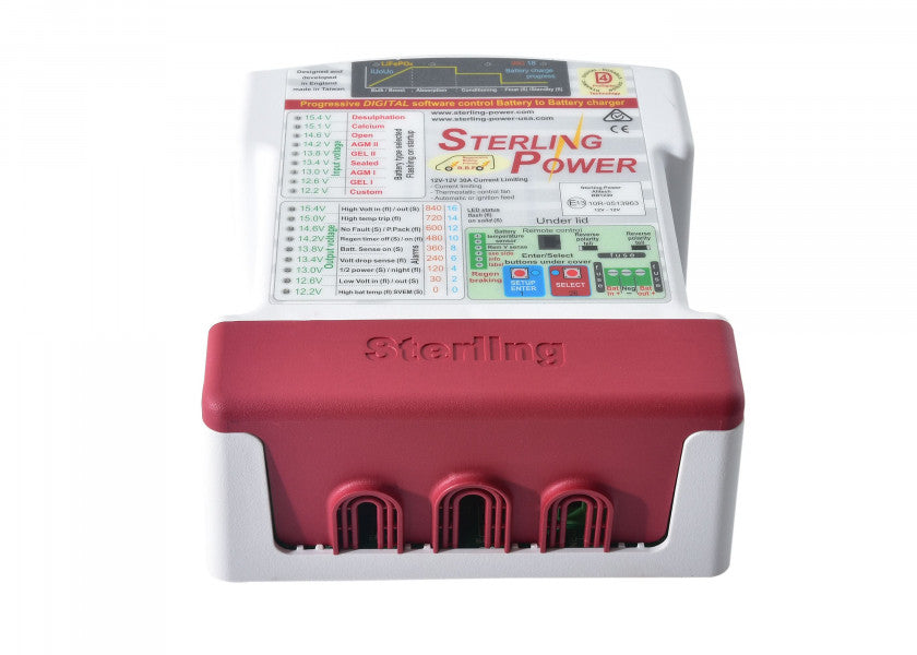 DC-DC lader Pro Batt Ultra 12V til 12V 30A - Sterling oversikt