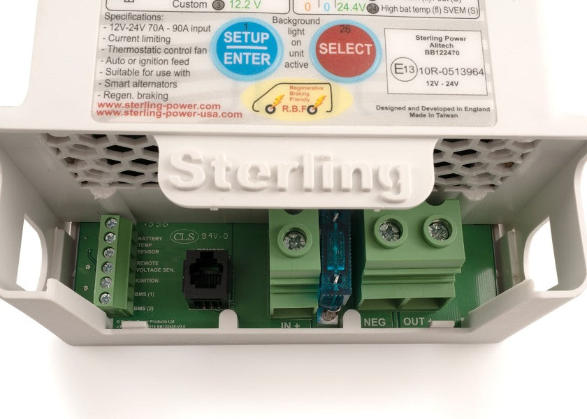Pakkeløsning for DC-DC lader Pro Batt Ultra 12V til 24V 70A - Sterling