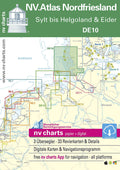 DE 10 NV Atlas Nordfriesland sjøkart papir og digital forfra