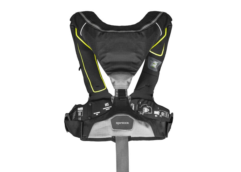 Nærbilde av materiale på Deckvest 6D HRS automatvest 275N grå/svart