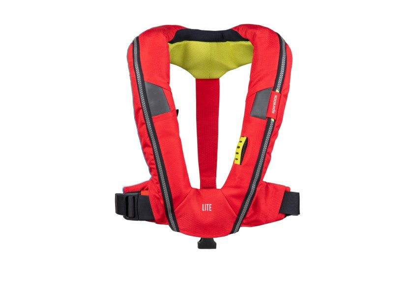 Deckvest Lite automatvest 170N rød polyester forfra
