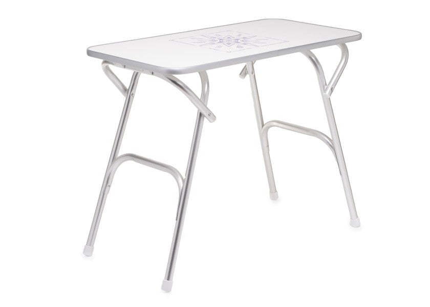 Dekksbord sammenleggbart M200H høyde 70 cm rustfritt stål montert