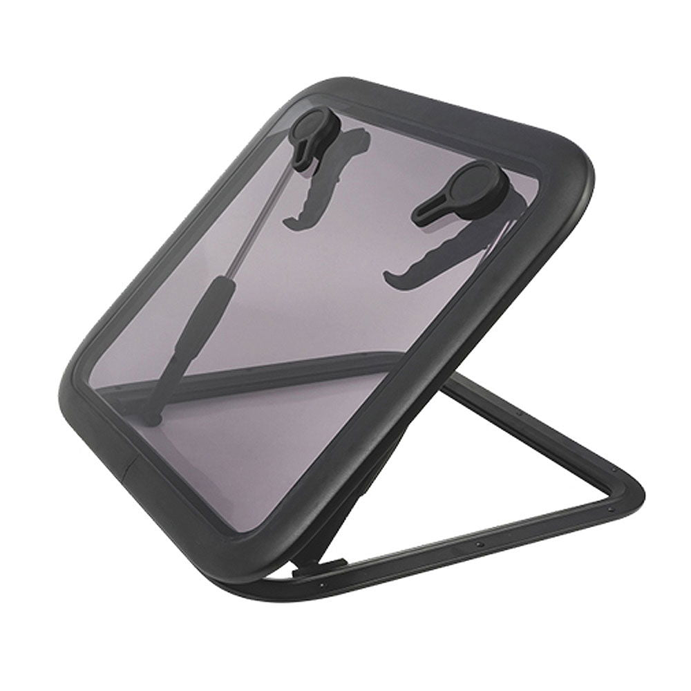 Dekksluke low profile aluminium eloksert 507 mm akryl forfra