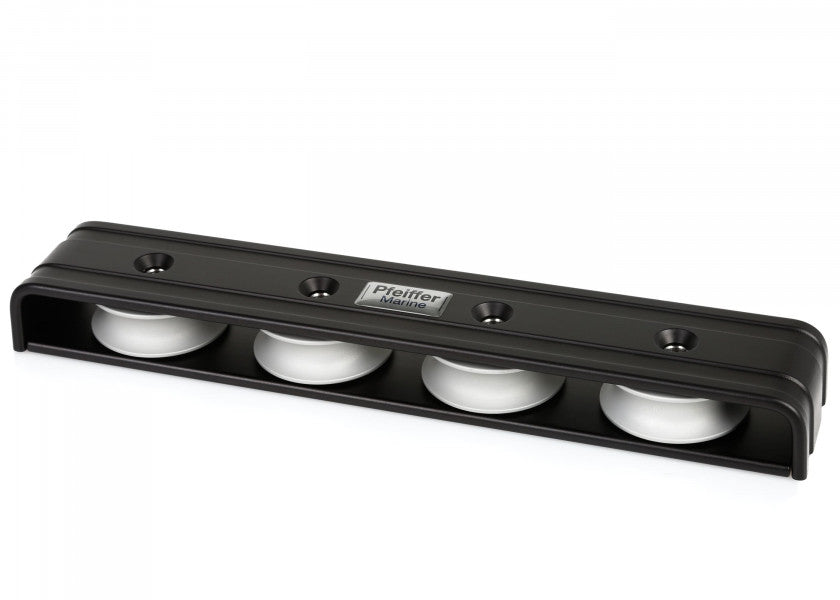 Dekksorganiser 4-skivet aluminium glidelager 250 kg - Pfeiffer for tauverk