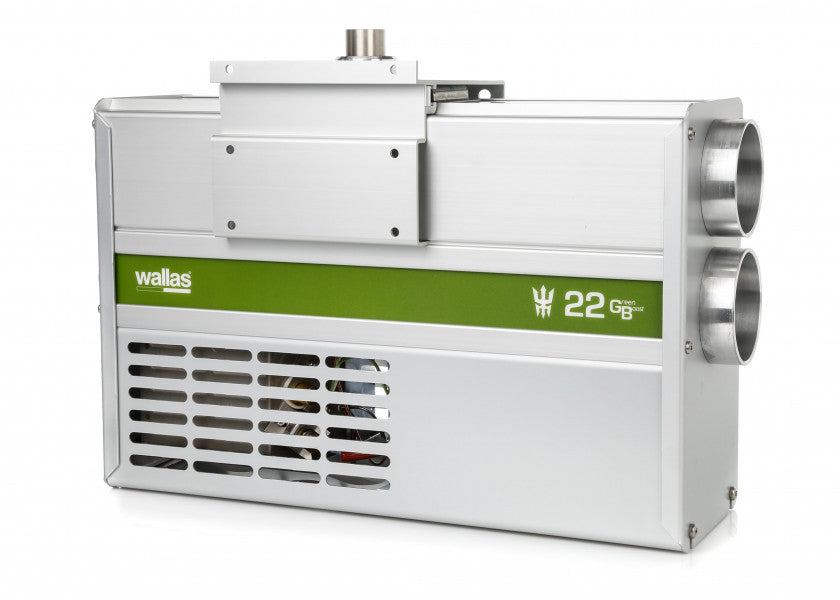 Dieselvarmer 22GB 12V 2,5 kW 2 utganger forfra