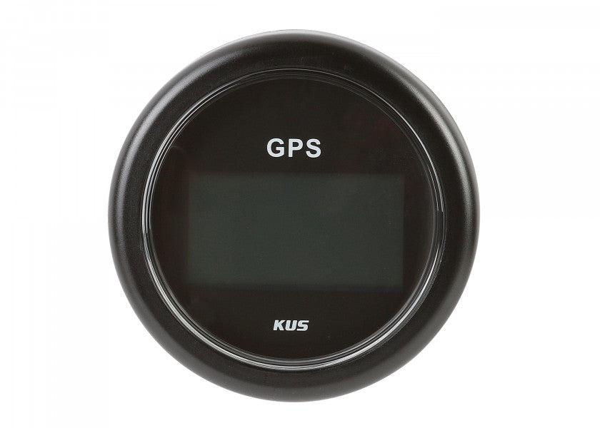 Detalj av digital speedometer med GPS og kompass 85 mm sort 12V