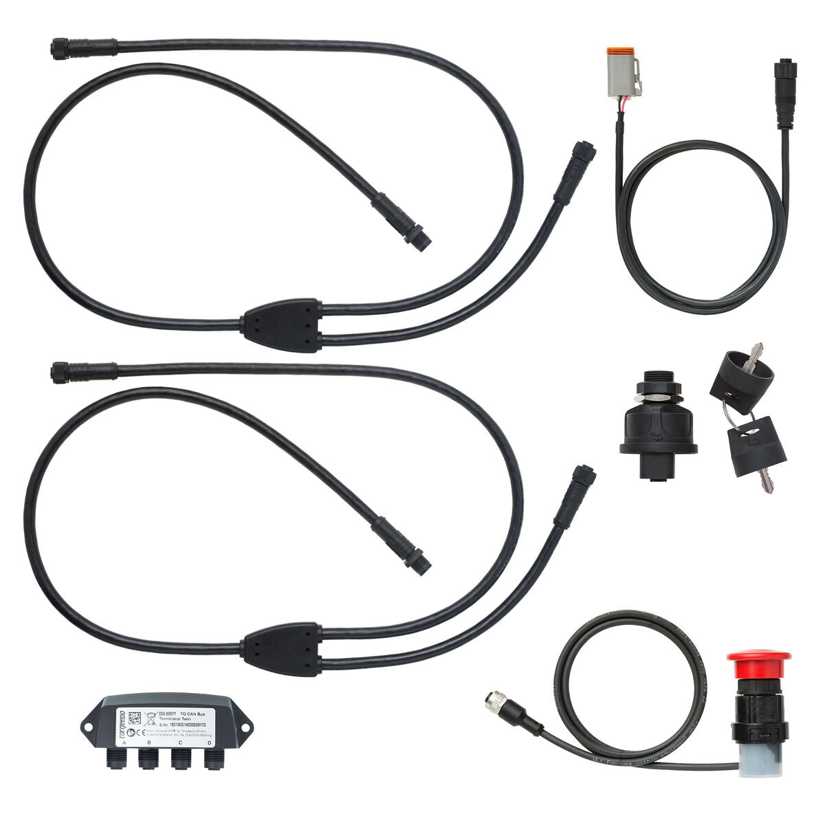 Dobbel gasspak toppmontert med 1,28" display og Bluetooth detalj
