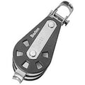 Dobbelblokk med svivel og bøyle 30 mm glidelager 8 mm tau 700 kg forfra