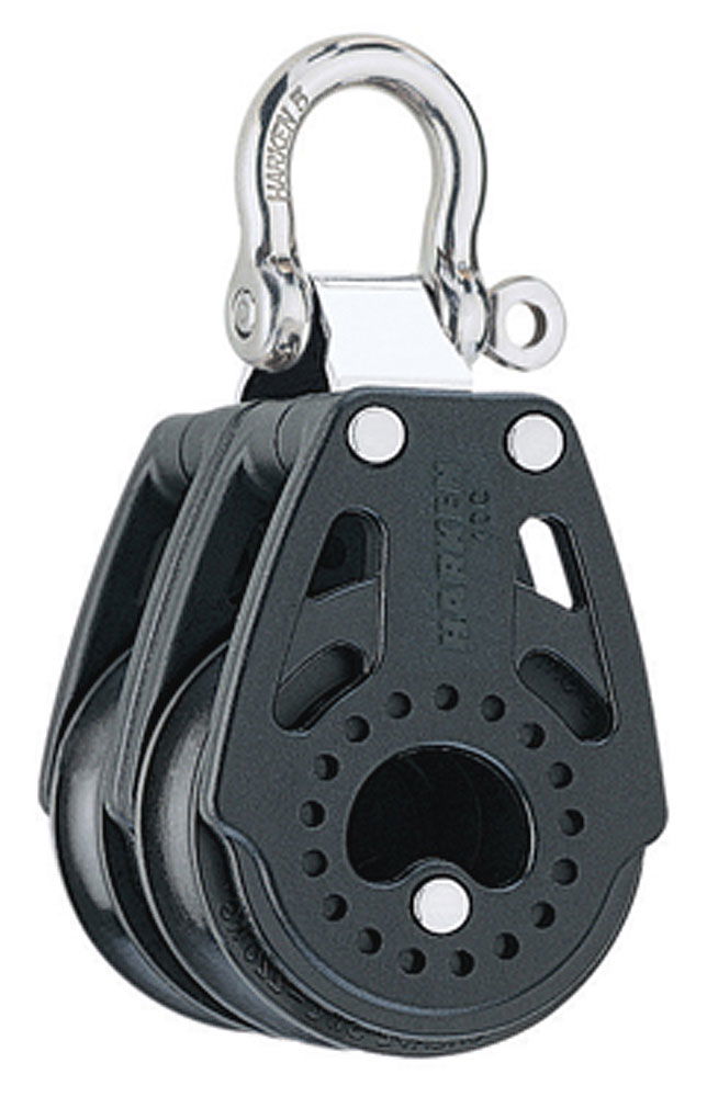 Dobbeltblokk Carbo fast 40 mm forfra