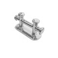 Dobbeltpuller rustfritt stål 340 x 120 mm Ø 50 mm - Compass forfra