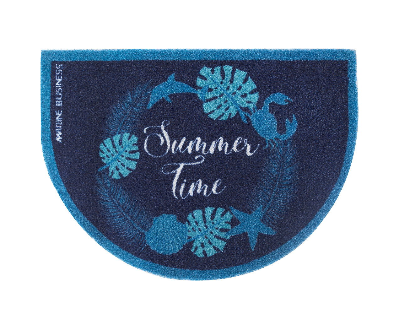 Dørmatte Mat Summer Time Round 70 x 50 cm sklisikker, forfra