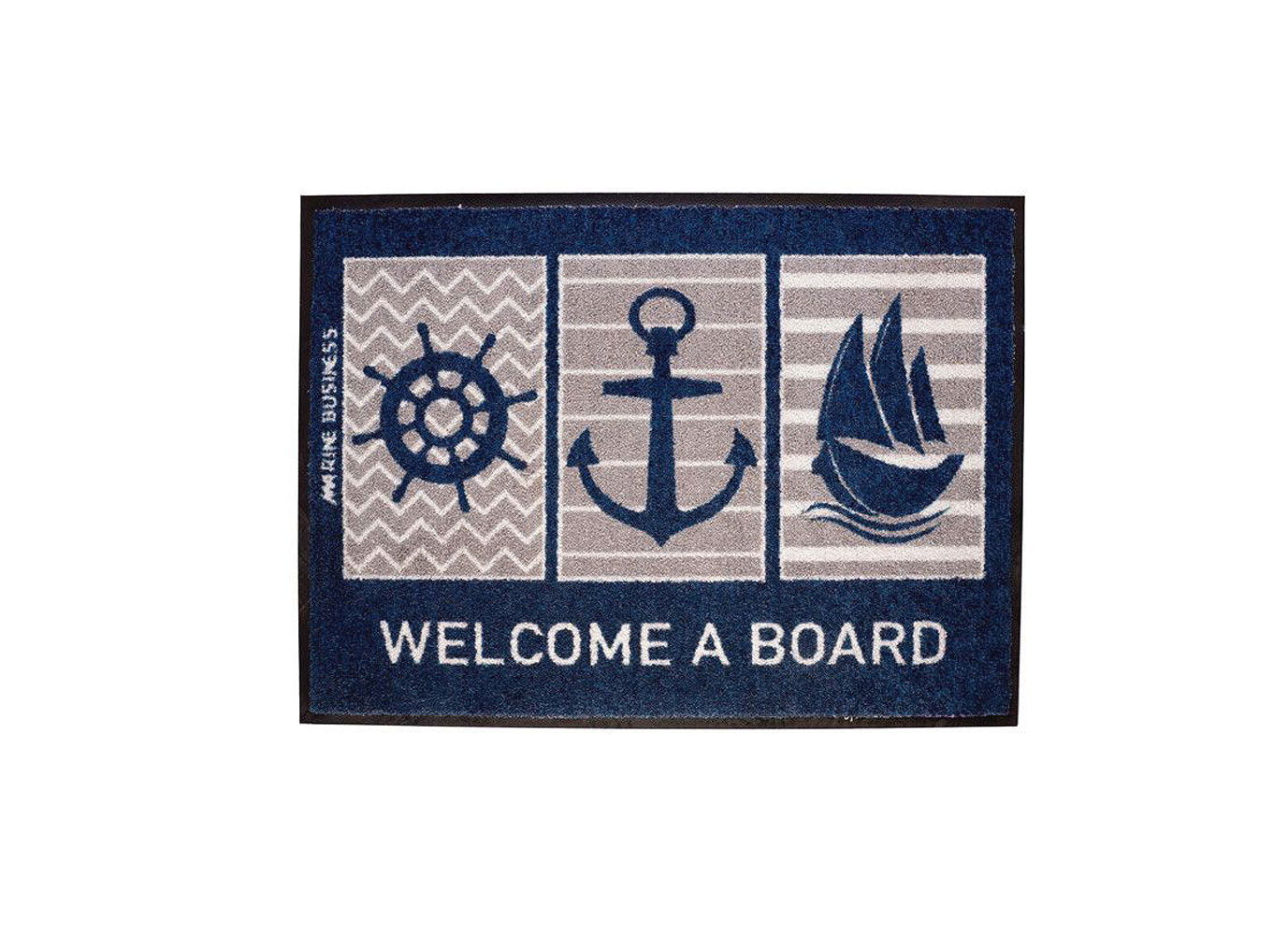 Dørmatte Welcome a Board 70 x 50 cm sklisikker fra ARC Marine, forfra
