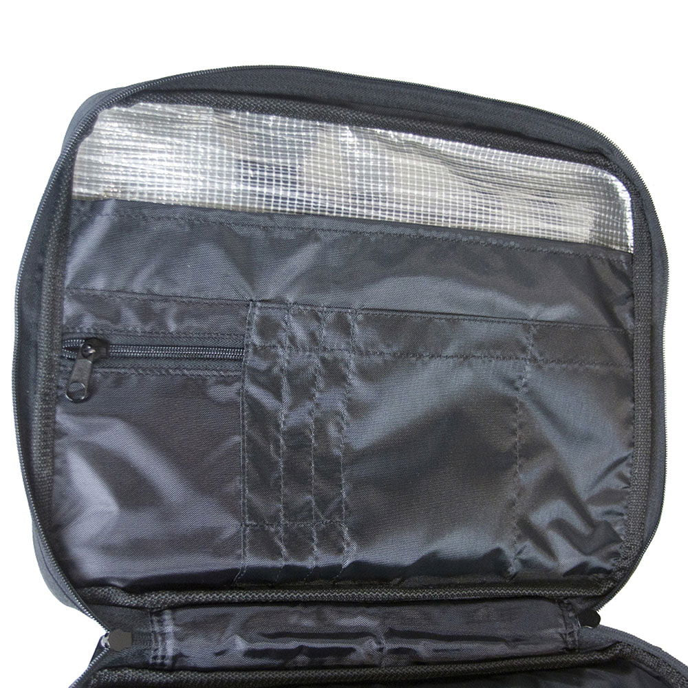 Dokumentmappe seildukmateriale 40 x 30 x 5 cm 5 lommer bakside