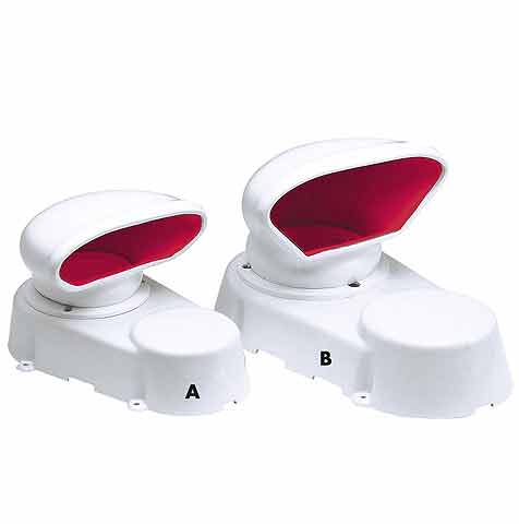 Dorade ventil PVC/ABS 150 mm vanntett UV-stabilisert - Plastimo forfra