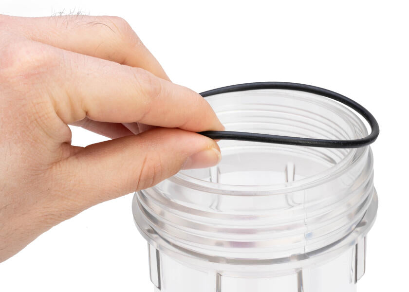 Drikkevannsfilter 5" enkelt filterhus uten manometer liten - ATLAS side