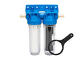 Drikkevannsfilter-sett 300 l/t 10" dobbelt hus foran