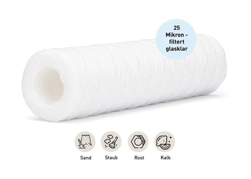 Drikkevannsfilter-sett 300 l/t 10" dobbelt hus klar til installasjon